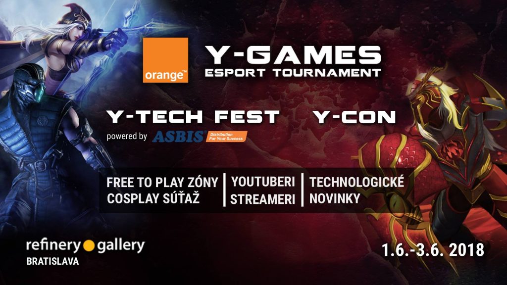 Orange Y-Games 2018 prichádza vo veľkom štýle už 1. - 3. júna 2