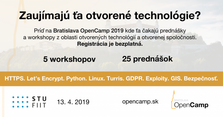 Už o necelý mesiac sa v Bratislave uskutoční 2. ročník konferencie Bratislava OpenCamp