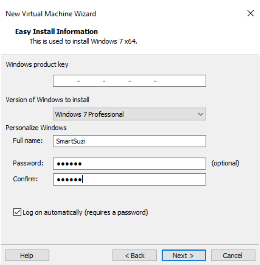 Windows 7 64-bit na VMware Player 6