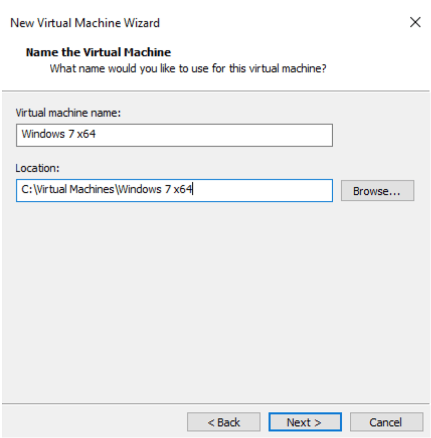 Windows 7 64-bit na VMware Player 9